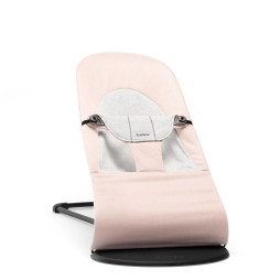 BabyBjorn - Крісло-шезлонг Bouncer Balance Soft Cotton/Jersey, Pink/Grey (рожевий/сірий), арт. 7317680050892