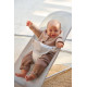 BabyBjorn - Крісло-шезлонг Bouncer Balance Soft Mesh, Silver/White (світло-сіра рама), арт. 7317680051295 