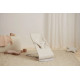 BabyBjorn - Крісло-шезлонг Bouncer Balance Soft Woven/Jersey Tri-Fabric, Light Beige (світло-сіра рама), арт. 7317680051301