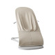BabyBjorn - Крісло-шезлонг Bouncer Balance Soft Woven/Jersey Tri-Fabric, Light Beige (світло-сіра рама), арт. 7317680051301