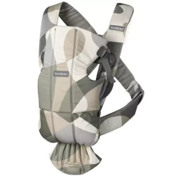 BabyBjorn - Кенгуру-рюкзак Baby Carrier Mini Cotton, Print Khaki/Green (хакі), арт. 7317680210395
