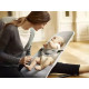 BabyBjorn - Крісло-шезлонг Bouncer Balance Soft Mesh, Silver/White (срібло/білий), арт. 7317680050298 