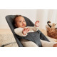 BabyBjorn - Крісло-шезлонг Bouncer Bliss Cotton Petal Quilt, Antracyt (антрацит) + Іграшка Googly Eyes, арт. 7317686060260 