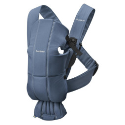 BabyBjorn - Кенгуру-рюкзак Baby Carrier Mini Cotton, Vintage Indigo (синій), арт. 7317680210746