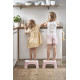 Стільчик-підставка Babybjorn Safe Step Powder Pink (рожевий/білий), арт. 7317680612649 - для дітей від 1 до 3 років