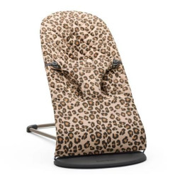 BabyBjorn - Крісло-шезлонг Bouncer Bliss Cotton, Beige/Leopard (бежевий/леопард), арт. 7317680060754