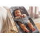 Крісло-шезлонг BabyBjorn Bouncer Bliss Cotton Petal Quilt, Antracyt (пильний чорний) для новонароджених + Іграшка Googly Eyes, арт. 7317686060284
