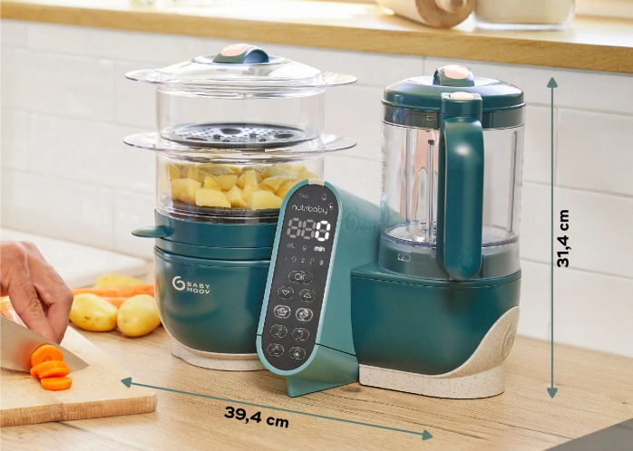 Babymoov Nutribaby+ — блендер-пароварка для прикорму | Kidsline.ua-50 - зображення
