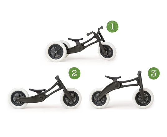 Біговел Wishbone Bike 3 in 1 (Recycled Edition) Black | KIDSLINE-33 - зображення
