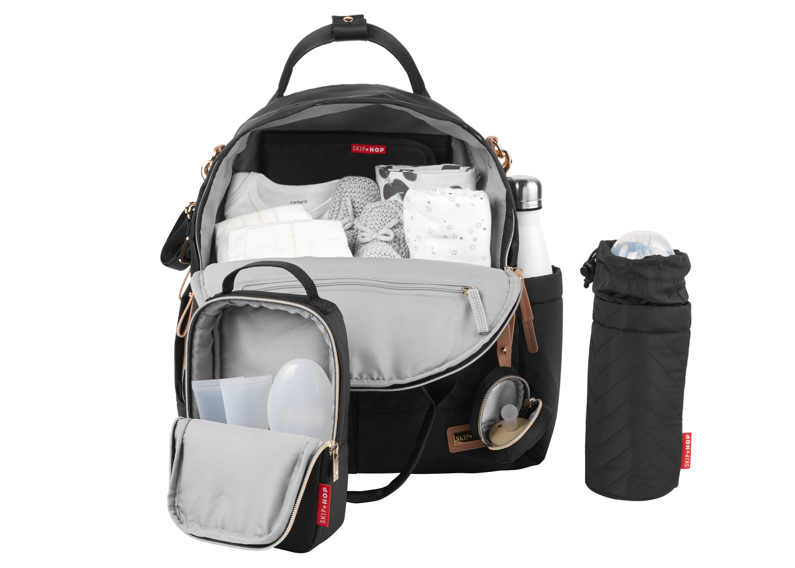 Рюкзак для мами Skip Hop 6 в 1 - Black | KIDSLINE-43 - зображення
